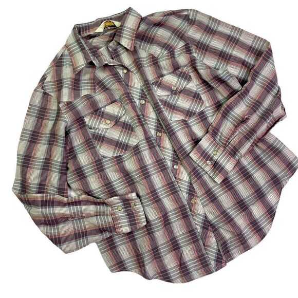 Vintage Western Wear Snap Button Down Shirt - Picture 1 of 8